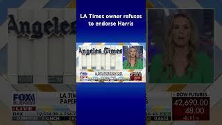 LA Times editor makes shocking move, resigns over paper not endorsing Harris #shorts