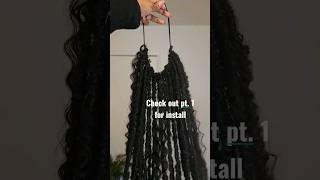 DIY faux loc ponytail #protectivestyle #4chair #naturalhairstyles