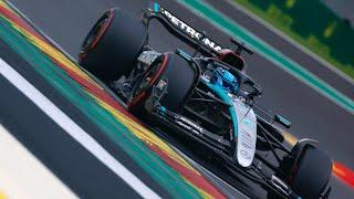 "COME ON!!!": George Russell team radio after winning(pre-disqualification) the Belgian Grand Prix