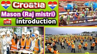 #Croatia#Mason Raj Mistry job and salary #vlog ਕਰੋਸੀਆ  ਮੈਸਨ (ਰਾਜ ਮਿਸਤਰੀ)  job and salary#sach da tv#