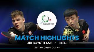 Milosz Redzimski vs Chen Yuanyu | U19 Boys' Teams Final | ITTF World Youth Championships 2022