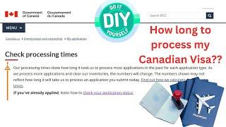 How long will Canadian Visa Application take??