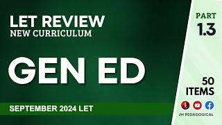 General Education Part 1.3: Let Review 50 Items | March 2025 LET