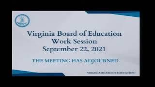 Virginia Department of Education - 09/22/21 - SOQ *