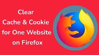 How to Clear Cache & Cookie for One Website on Firefox?