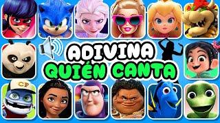  Adivina Quién CANTA...!  Bob Esponja, Poppy, Rapunzel, Moana, Elsa, Kung Fu Panda, Crazy Frog