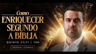 Como Enriquecer segundo a Bíblia, AO VIVO com Pablo Marçal. | Qui, 21/11 às 19h!