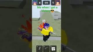 Me when I get a victory #murderersvssheriffsduels #roblox #subscribe #ethanplayz