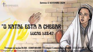 Tema: "O NATAL ESTA A CHEGAR!" Lucas 1:26:38 Ptr Jotapê