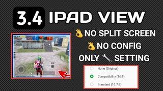 No Split Screen App | Ipad view Global + BGMi  | How To Unlock Ipad View pubg 3.3