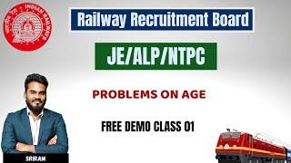 PROBLEMS ON AGE | FREE DEMO CLASS 01JE/ALP/NTPC | Railway Recruitment Board | in Tamil | KTA