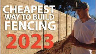 CHEAPEST Way To Build A Fence In 2023