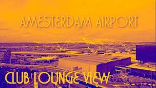 Relax to the max -Relaxing piano music with a lounge view at Amsterdam Airport watching airplanes