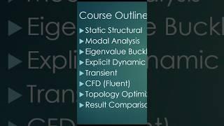 Ansys workbench course content #youtubeshorts #shorts #ansys