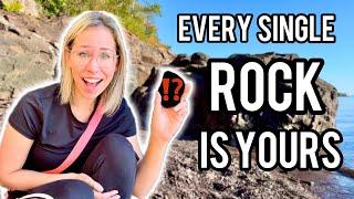 I Give Away EVERY ROCK I Find in This Video