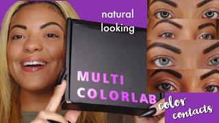 Multicolor Lab COLORED CONTACT LENSES try on