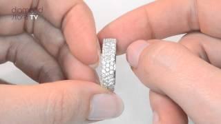 JG42 - Jasmine 1ct Diamond Half Eternity Ring In Platinum