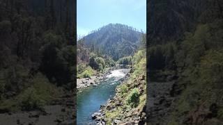 Jumping off a REALLY high (random) rock in the rogue valley!