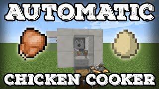 Automatic Lossless Chicken Cooker - Egg Farm - Compact(Minecraft Tutorial 1.17+)