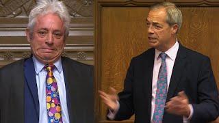 Nigel Farage's first Commons speech, besmirches ‘little man’ John Bercow