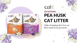 Catit Go Natural Pea Husk Clumping Cat Litter | 5.6Kg | Vanilla and lavender | Catit India