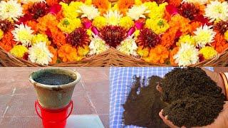 Compost From Flower waste/Homemade Free Organic Fertilizer/Easiest Way Ever/HowTo Make Compost