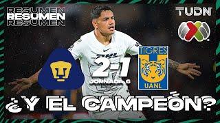 Resumen y goles | Pumas 2-1 Tigres | AP2023-J6 | Liga Mx | TUDN