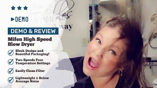 Demo & Review - Mifen High Speed Blow Dryer WOW!!