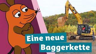 Wie werden die Ketten bei einem Bagger gewechselt? | Die Maus | WDR