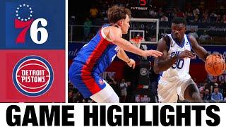 Detroit Pistons vs Philadelphia 76ers FULL GAME Highlights | 2024 NBA Summer League