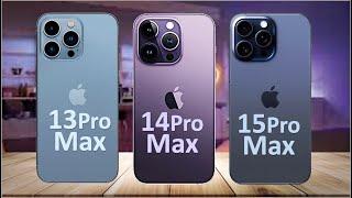 iPhone 15 Pro Max Vs iPhone 14 Pro Max Vs iPhone 13 Pro Max COMPARISON!