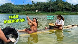 MANCING DI DANAU DAPAT IKAN SATU EMBER || IKAN MELIMPAH || MASAK IKAN SANTAN PEDAS