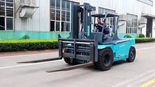 FLIFT Word largest 12 ton electric forklift with fork positioner