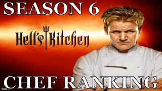 Hell's Kitchen Chef Ranking (Season 6)