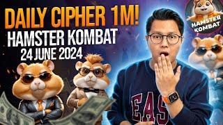 Hamster Kombat Daily Cipher Today 1M Coins 24 June 2024