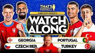 PORTUGAL vs GEORGIA & CZECH REPUBLIC vs TURKEY LIVE EURO 2024 with Mark GOLDBRIDGE LIVE