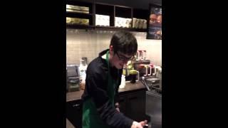 Autism barista or AKA dancing barista