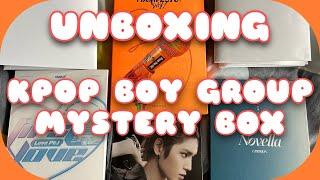 unboxing kpop boy group albums mystery box! (enhypen, nct 127, wei, up10tion & more!) 