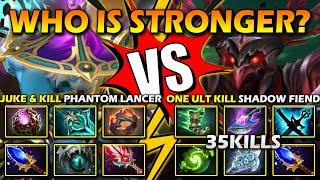 WHO IS STRONGER? | Juke & Kill Phantom Lancer Vs. 35KILLS ONE ULT KILL Shadow Fiend 7.36c DotA 2