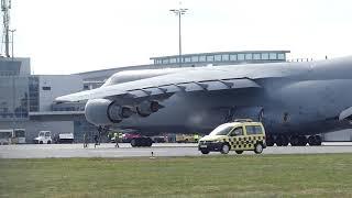 Galaxy Lockheed C-5 w Poznaniu na lotnisku Ławica