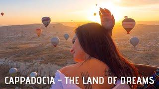 4K Hot Air Balloon Ride Over CAPPADOCIA - Beautiful Sunrise Video In Turkey