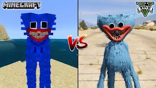 MINECRAFT NEW HUGGY WUGGY VS GTA 5 HUGGY WUGGY - WHO IS BEST?