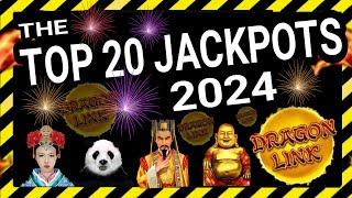 ️TOP 20 BEST  JACKPOTS  2024 - DRAGON LINK SLOT