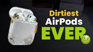 The WORST Airpods I've EVER Cleaned... (WARNING: GROSS)