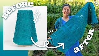 Weaving Challenge: Using Only One Yarn for the Whole Project (getting creative w/ freestyle weaving)