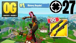 27 Elimination Solo Vs Squads Gameplay Wins (Fortnite OG Chapter 1 Season 1 PS4 Controller)