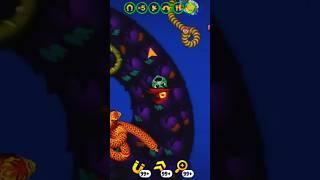 Wormszone snake game shorts video magic gameplay saamp wala game big Snake #winzogames#gaming#shorts