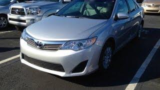 2012 Toyota Camry L Start Up, Quick Tour, & Rev With Exhaust View - 8 Miles New