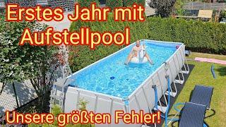 Unsere größten Fehler im ersten Jahr mit Bestway-Aufstellpool 640 x 274 x 132 cm