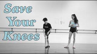 Knee alignment for ballet jumps
